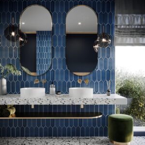 Mozaic Albastru Tritone Sapphire